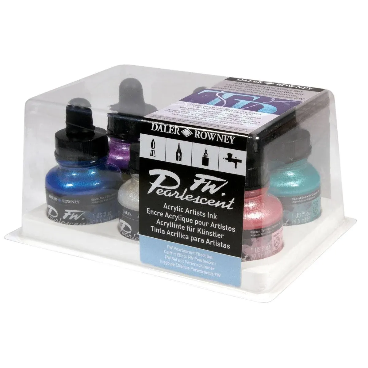 FW Pearlescent Acrylic Ink Set of 6