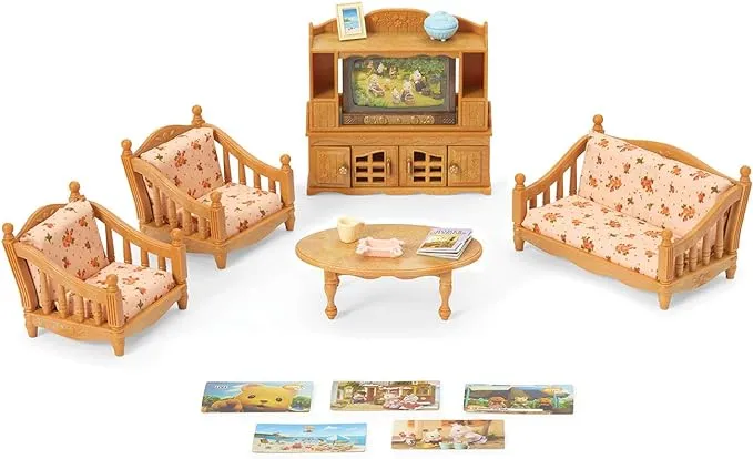 Calico Critters Comfy Living Room Set Action Figure