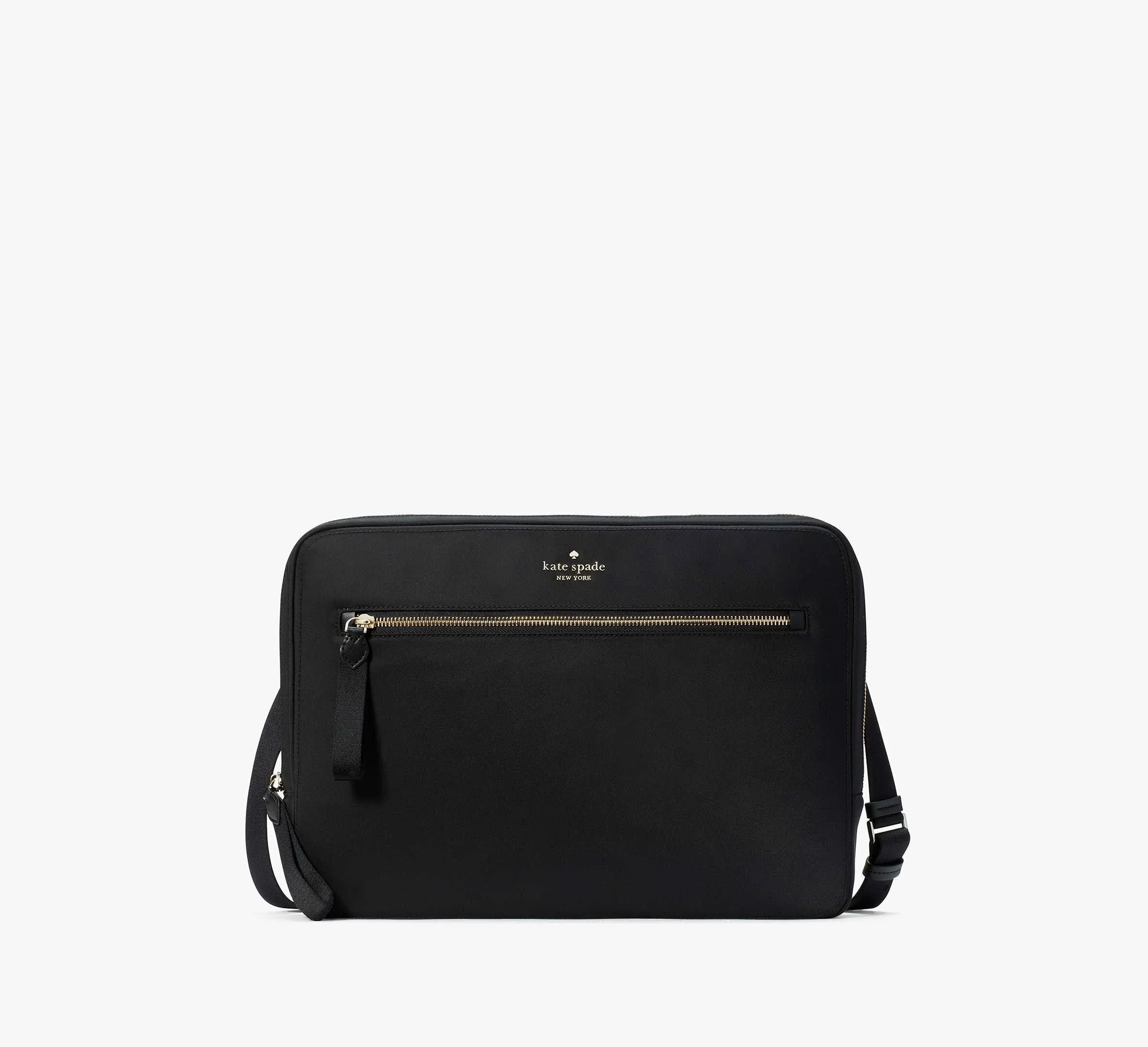 Kate Spade Bags | Kate Spade Laptop Sleeve with Strap Bag Black | Color: Black | Size: Os | Tammyemery9's Closet