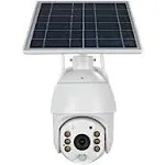 100% Wire-Free Wireless Rechargeable Battery Solar Powered Outdoor 1080p Pan