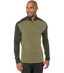 Smartwool Men's Classic Thermal Merino Base Layer 1/4 Zip - Small - North Woods Heather