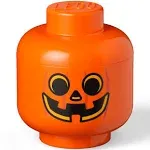 LEGO Storage Head – Small, Pumpkin