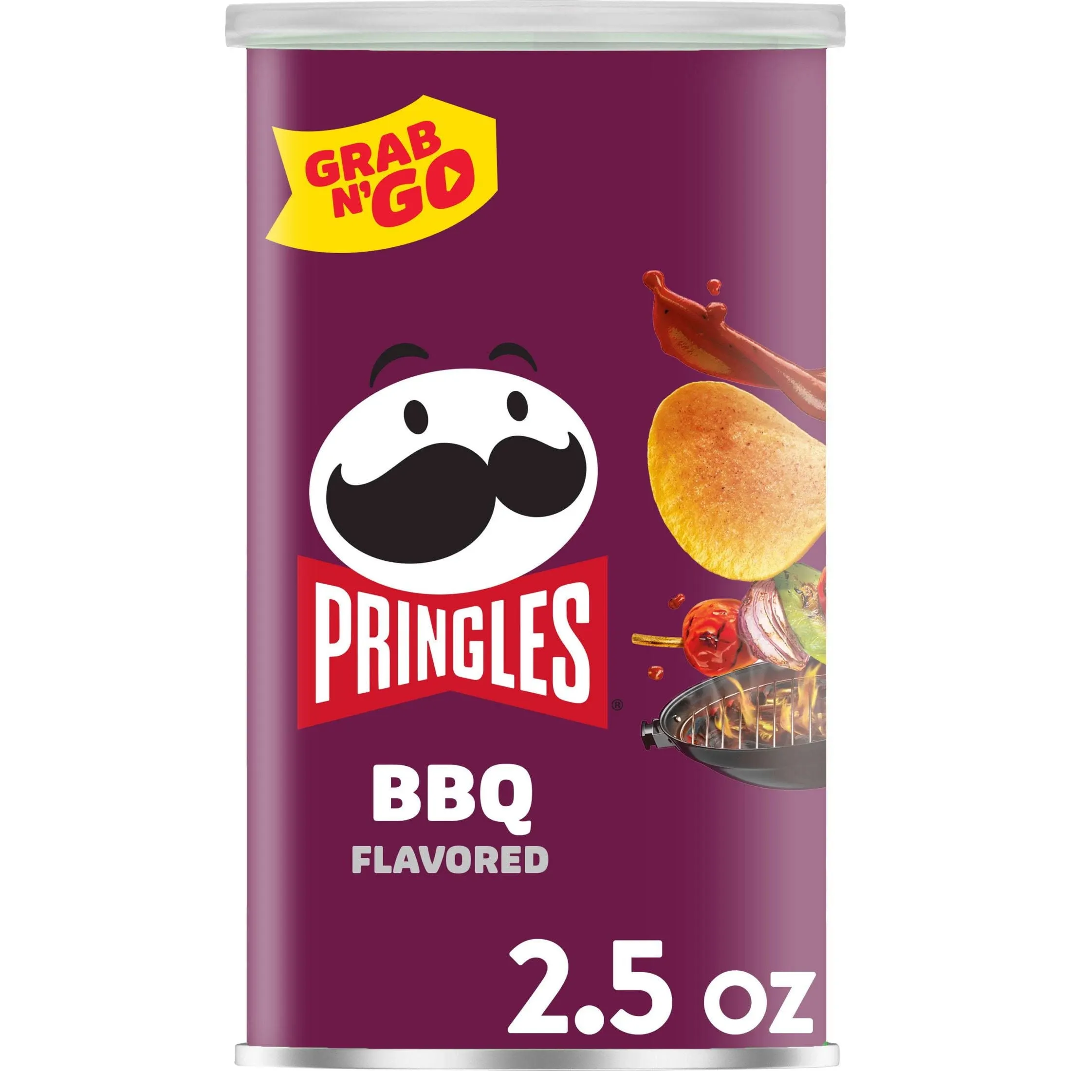 Pringles Potato Crisps, BBQ Flavored - 2.5 oz