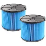 2 Pack VF3500 Filter Replacement for Ridgid 3-4.5 Gallon Vacuum Cleaners 3 Layer