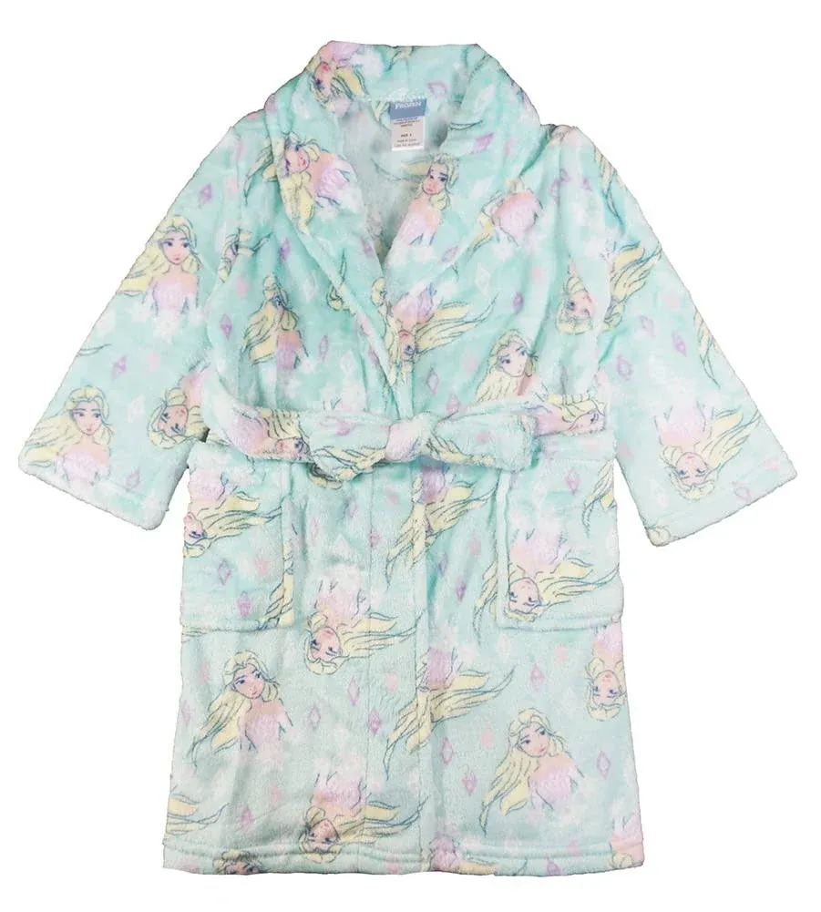 Disney Girls' Little Robe, Frozen Blue, 10, Kids unisex