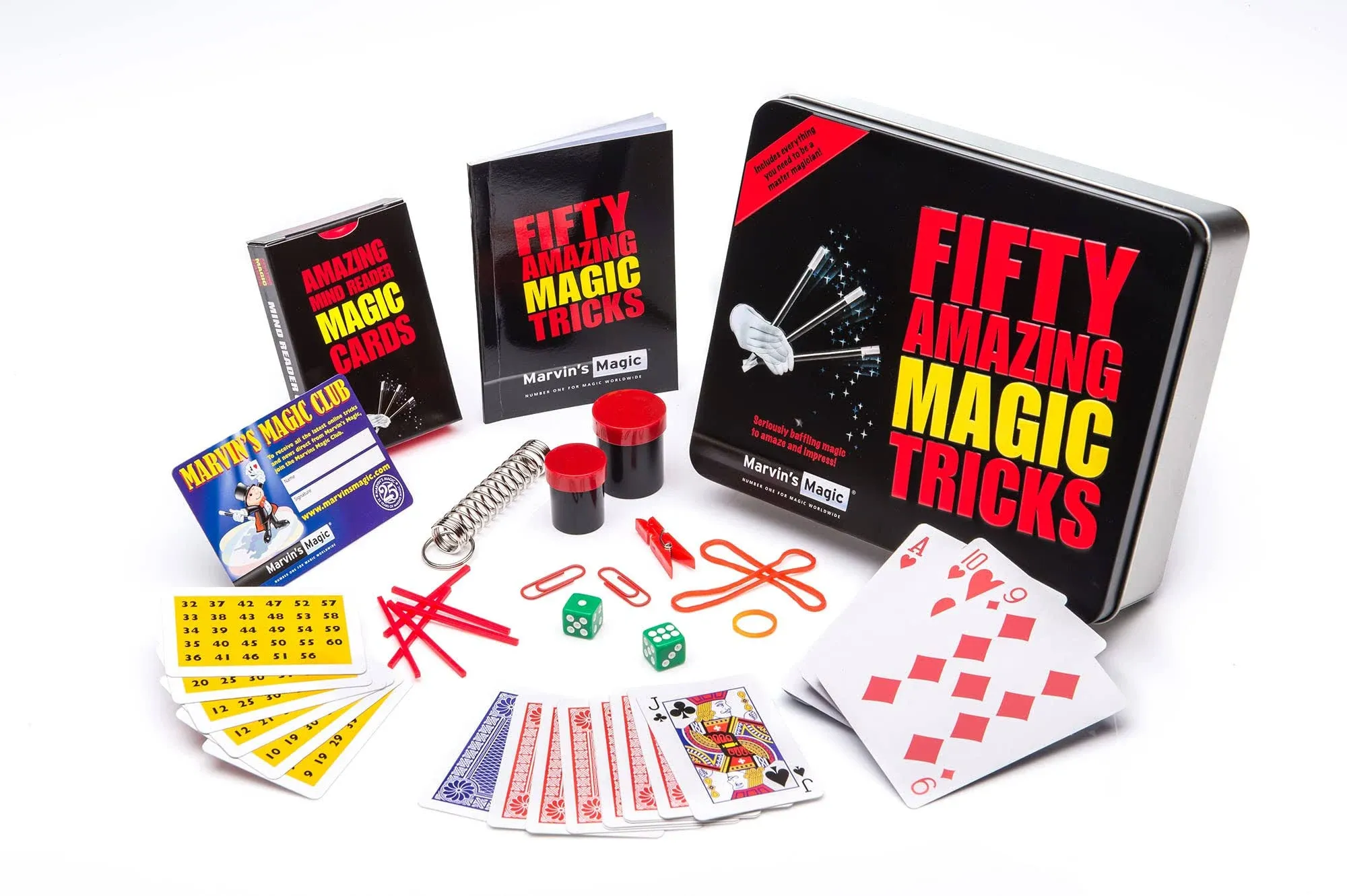 Marvin&#039;s Magic - Fifty Amazing Magic Tricks - Magic Set for Kids - Magic Kit