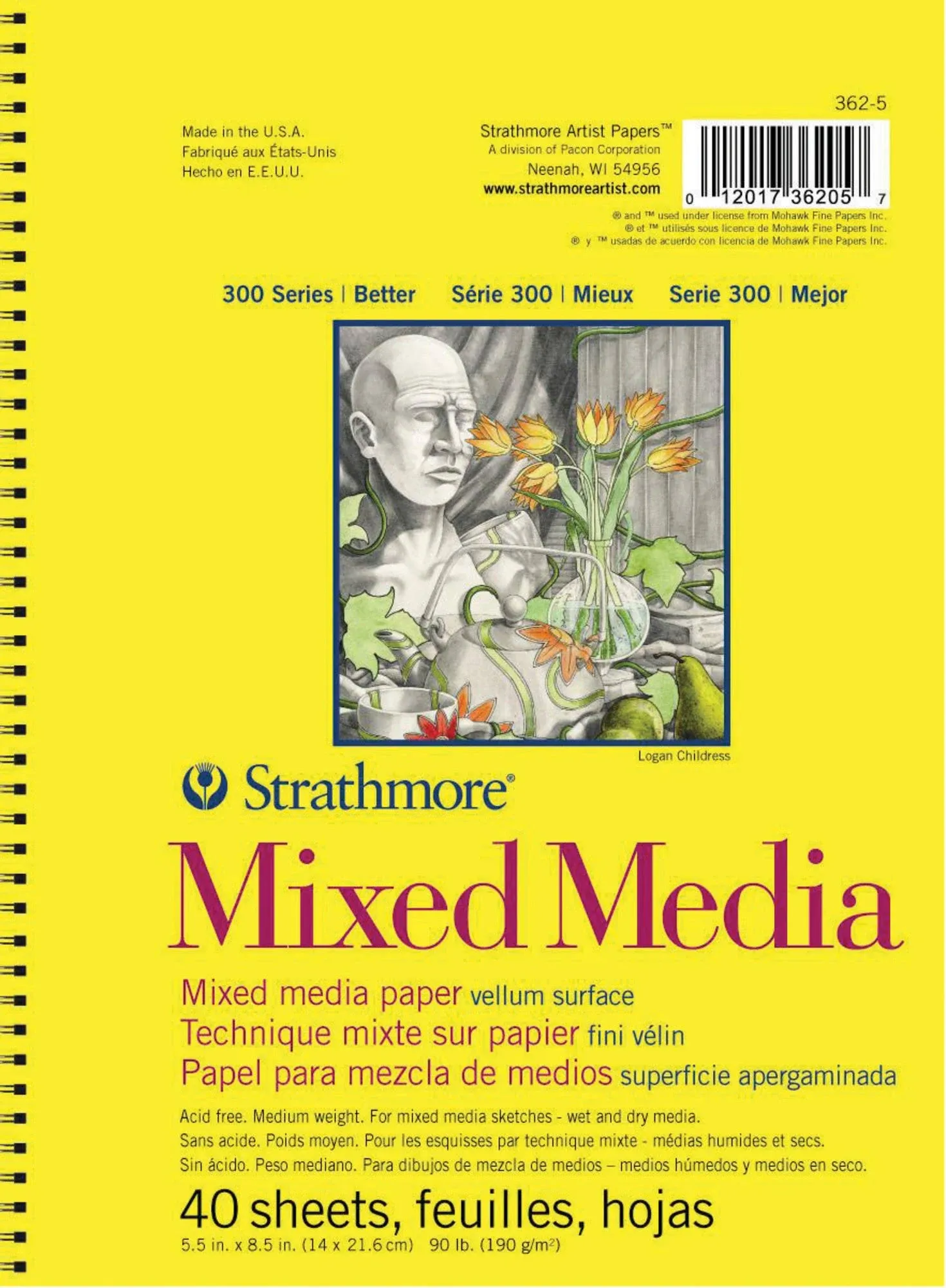 Strathmore 300 Series Mixed Media Paper Pad