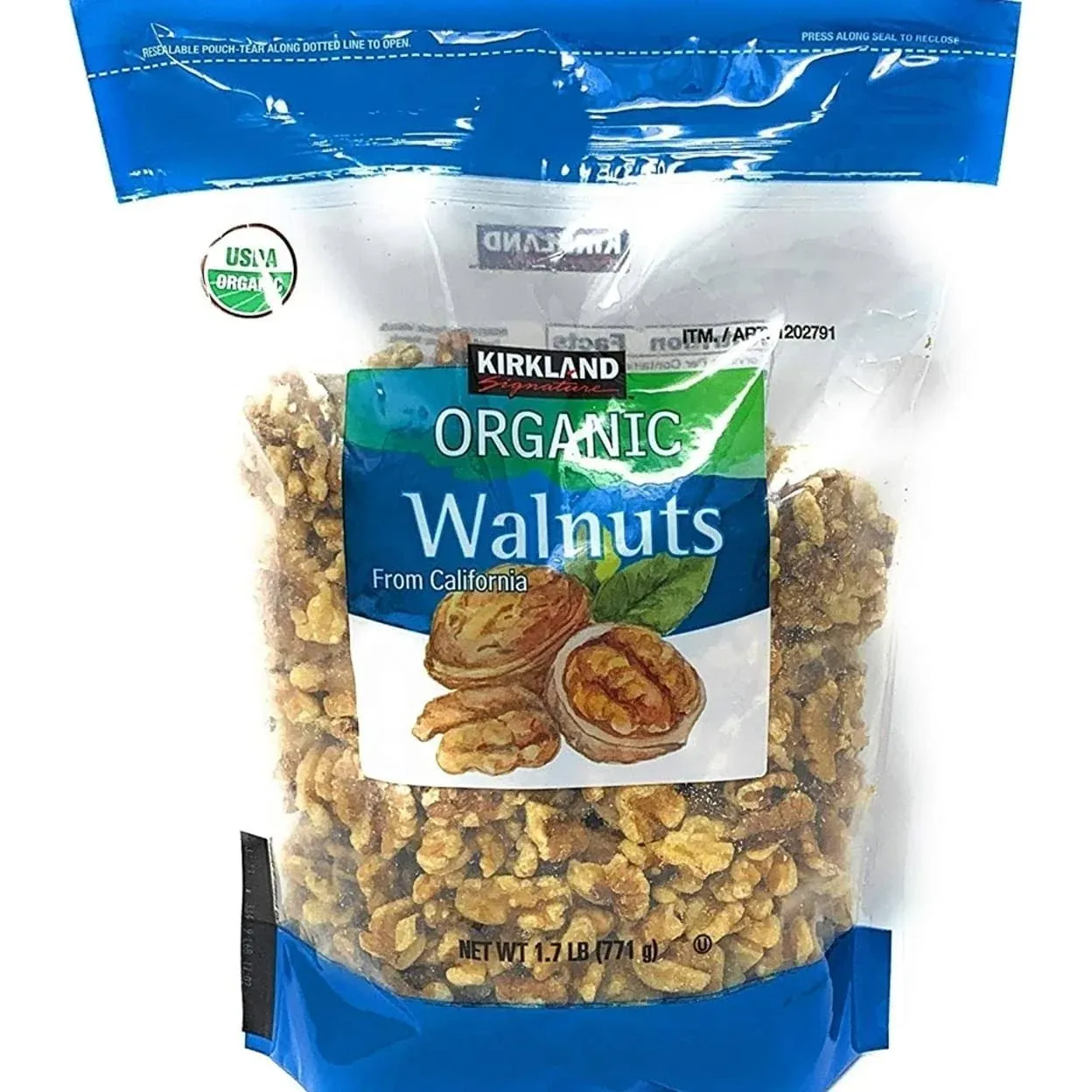 Kirkland Signature Organic Walnuts 1.7 LB 