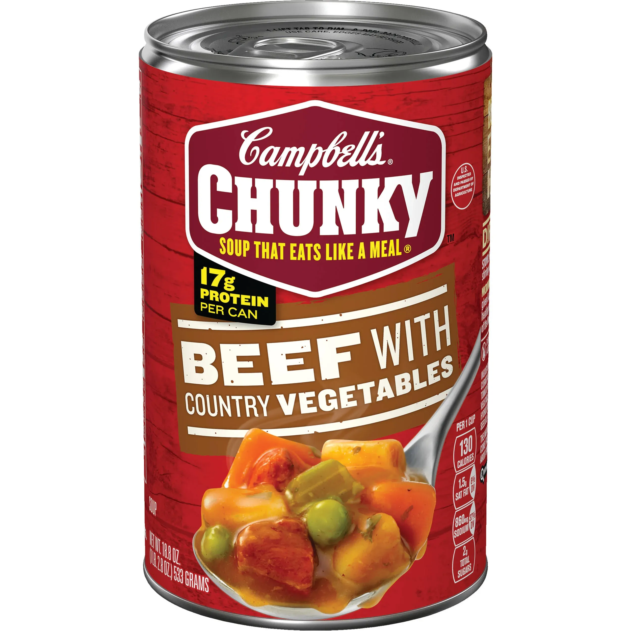 Campbell's Chunky Beef with Country Vegetables Soup, 18.8 oz.