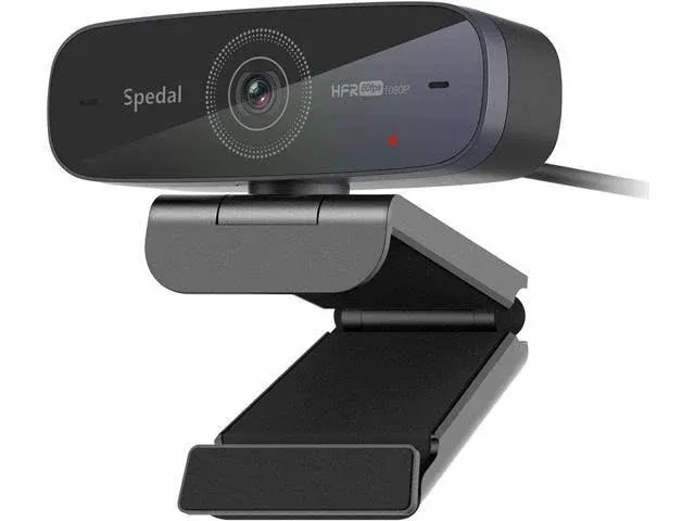 Spedal 1080p 60fps Webcam with Dual Microphone, Autofocus, Software Included ...