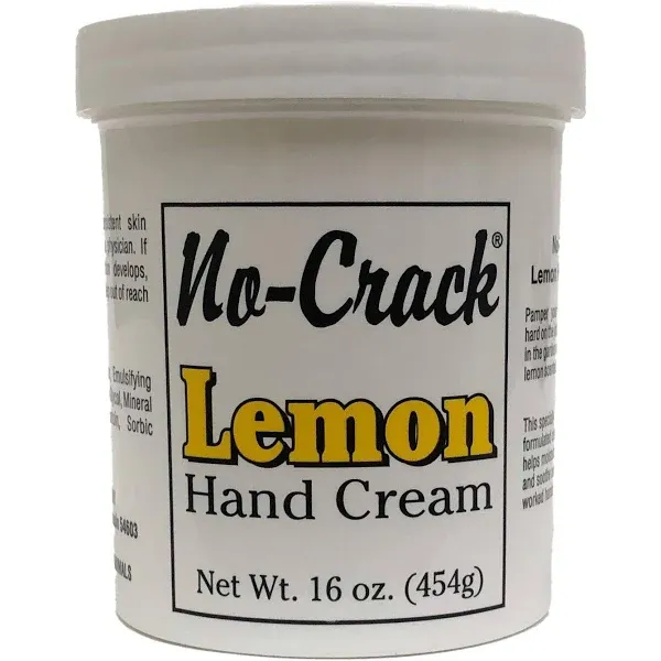 No-Crack Lemon Hand Cream 16 Ounce Jar