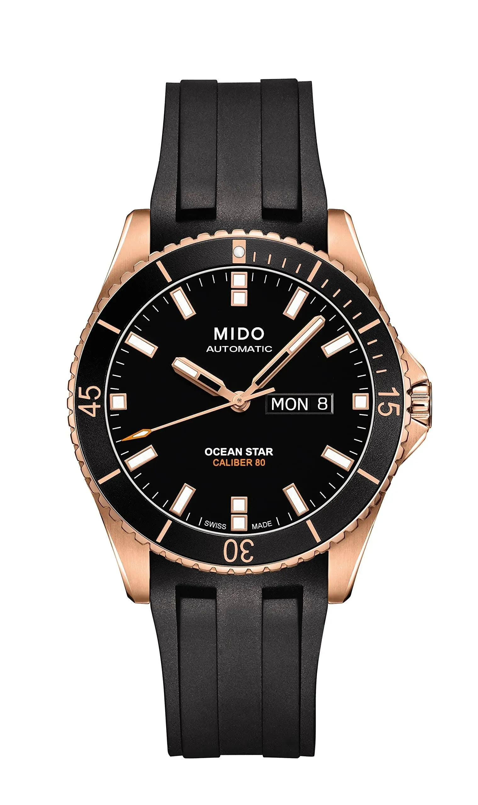 MIDO Ocean Star Automatic Rubber Strap Watch