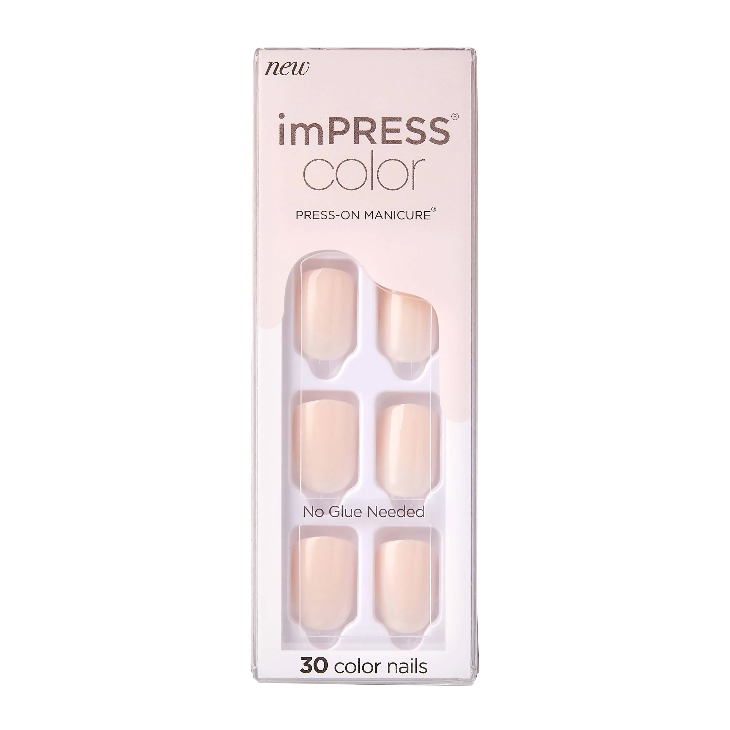 Impress Color Press-On Manicure - Point Pink