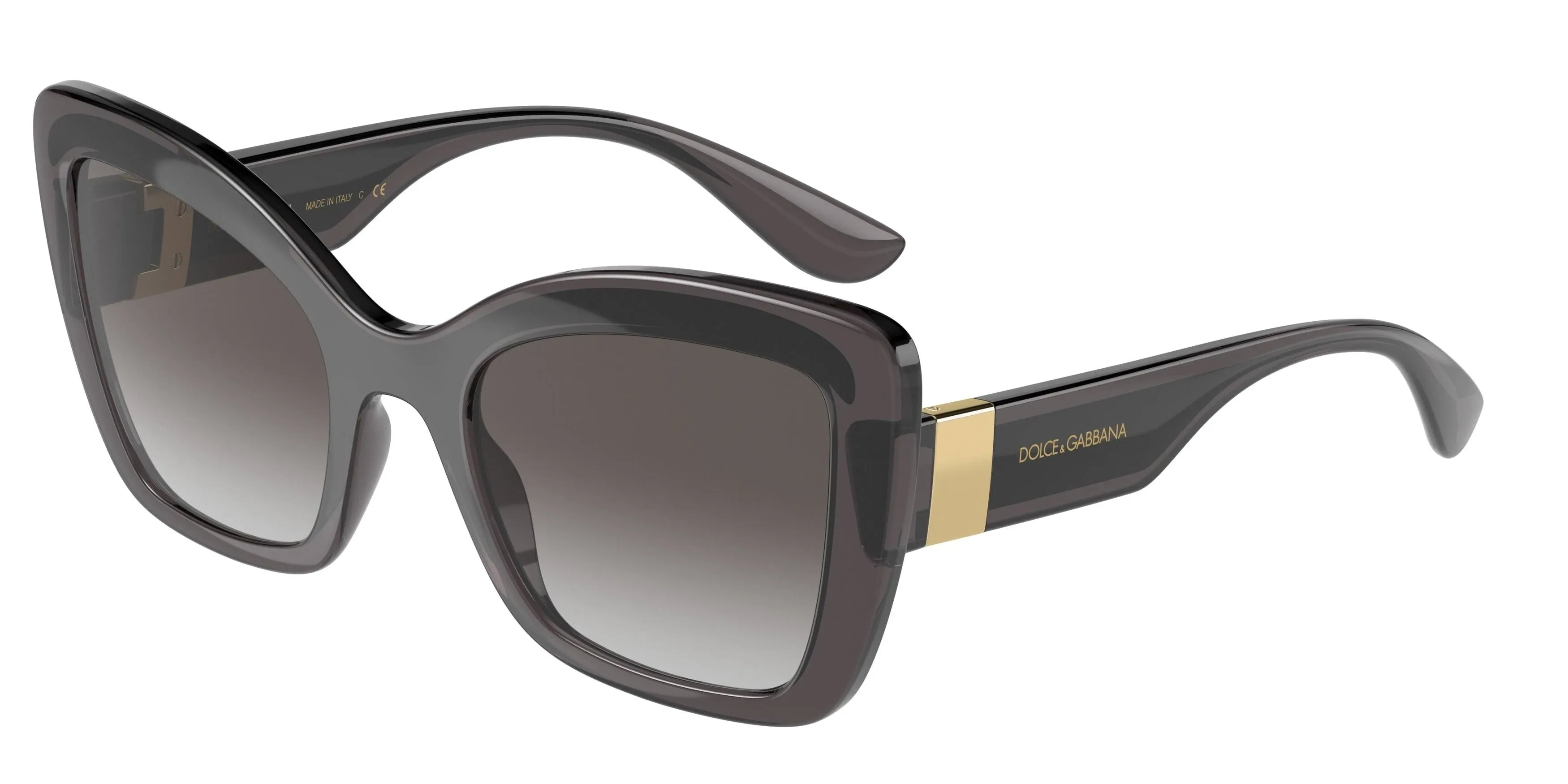 Dolce & Gabbana DG6170 Sunglasses 32578G Transparent Grey / Black