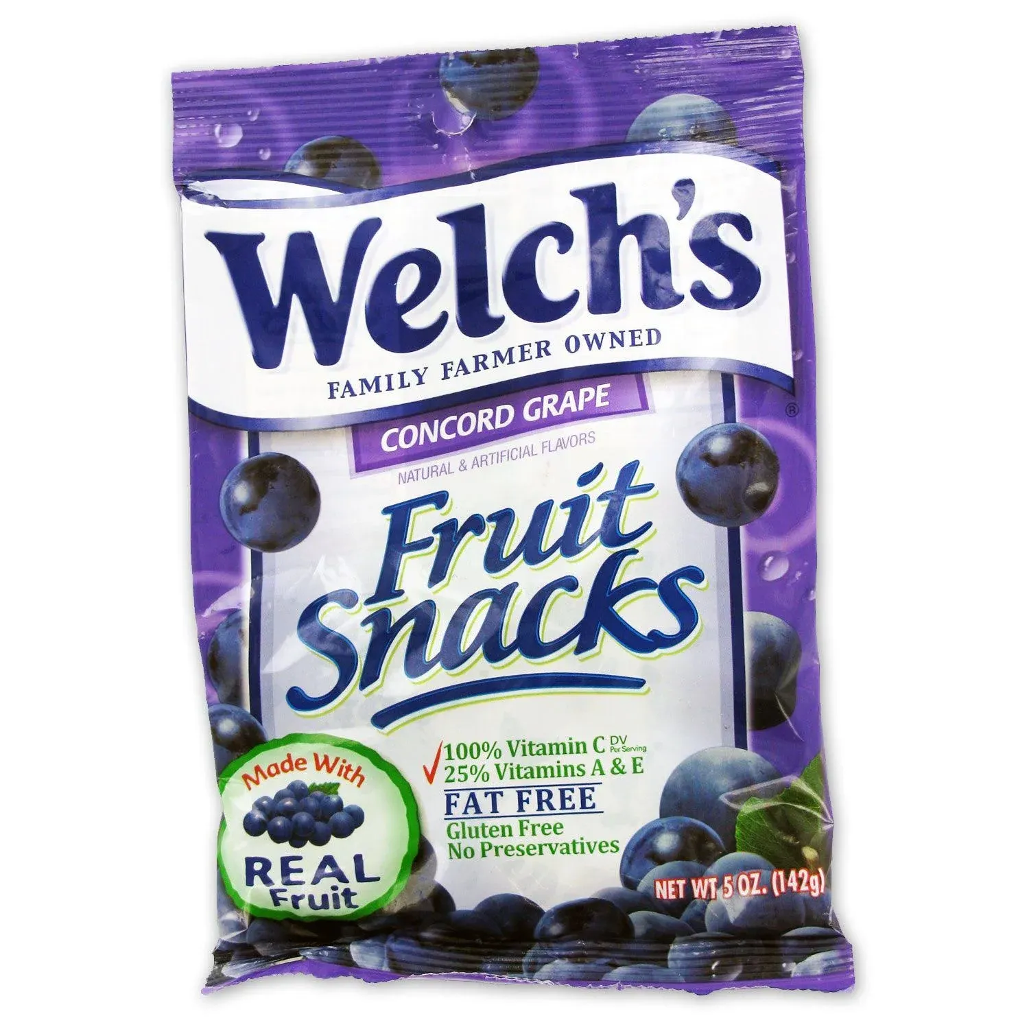 Welch's Concord Grape Fruit Snacks, 5 Ounces, 12 per Case, Price/Case