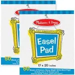 Melissa &amp; Doug Easel Pad (17 x 20 inches) - 50 Sheets, 2-Pack