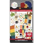 The Happy Planner Sticker Pack for Calendars, Journals and Projects –Multi-Color, Easy Peel – Scrapbook Accessories – Fall Seasonal Theme – 30 Sheets, 869 Stickers Total