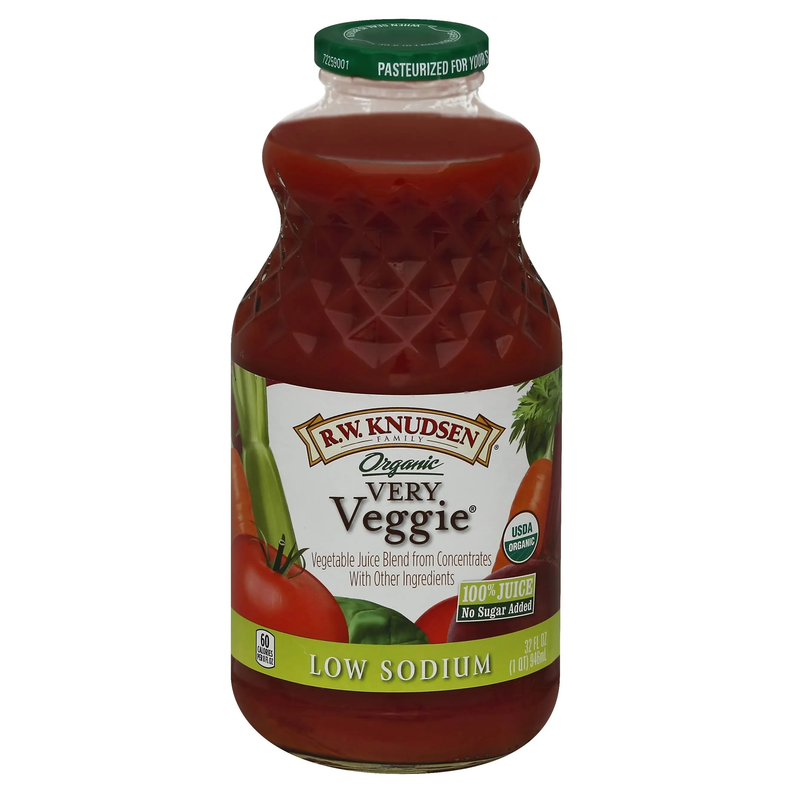 R.W. Knudsen - Very Veggie Juice - Low Sodium Organic - 32 fl oz.