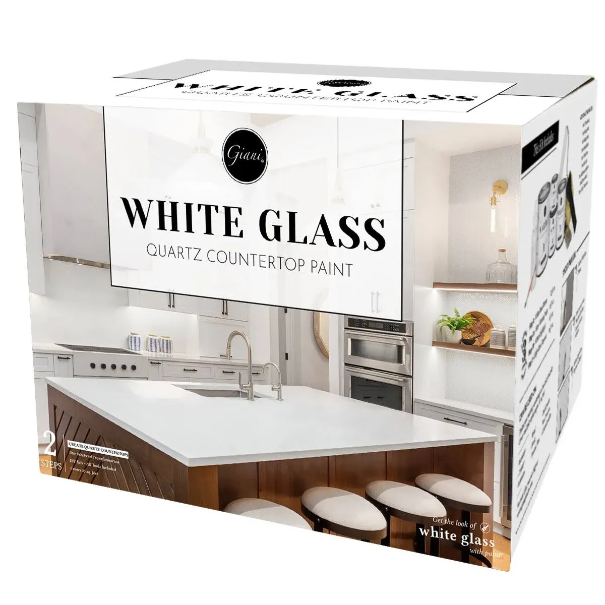 Giani Easy Epoxy Quartz Countertop Paint Kit (White Glass)