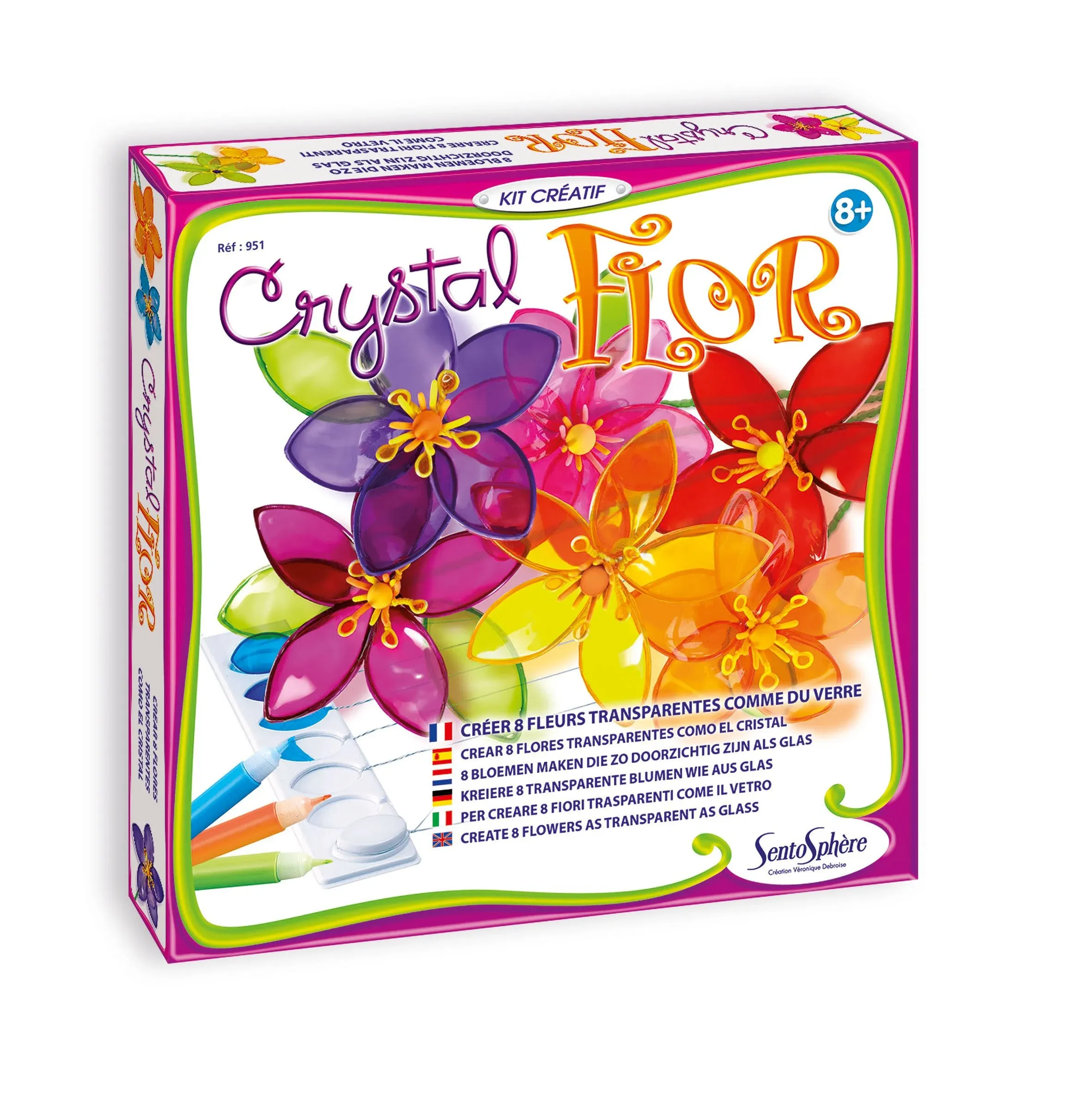 Sentosphere USA Crystal Flowers Creative Kit