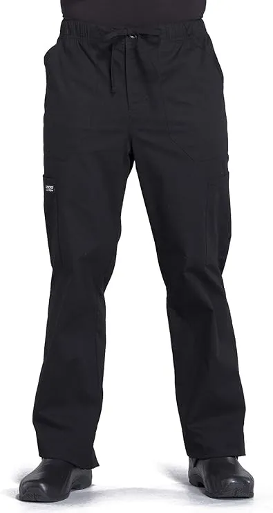 Cherokee Men's Workwear Tapered Leg Cargo Pant Black Al