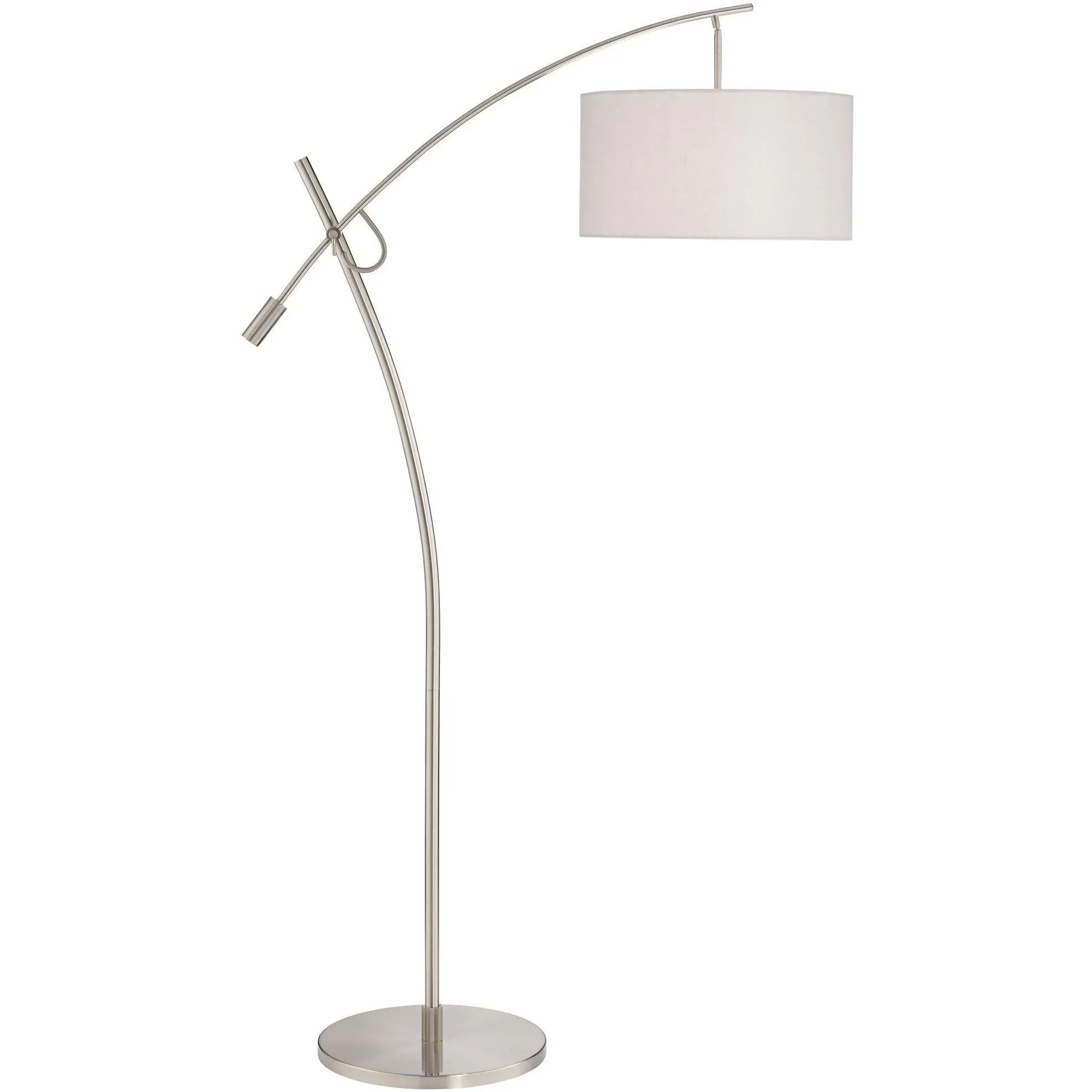 Possini Euro Raymond Brushed Nickel Adjustable Boom Arc Floor Lamp | www.lampsplus.com