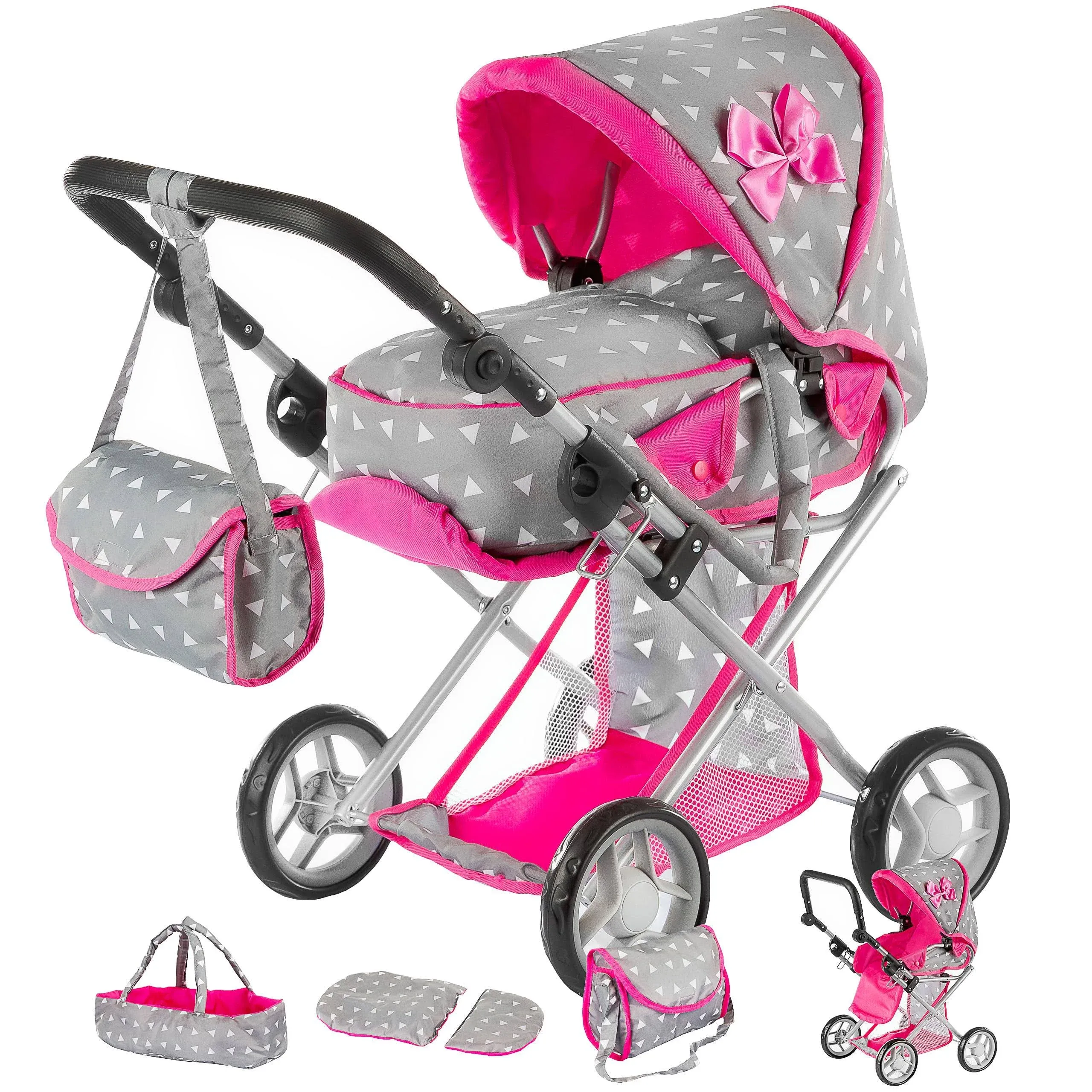 Kinderplay Baby Doll Stroller | Baby Doll Pram | Baby Doll Carriage - Stroller ...