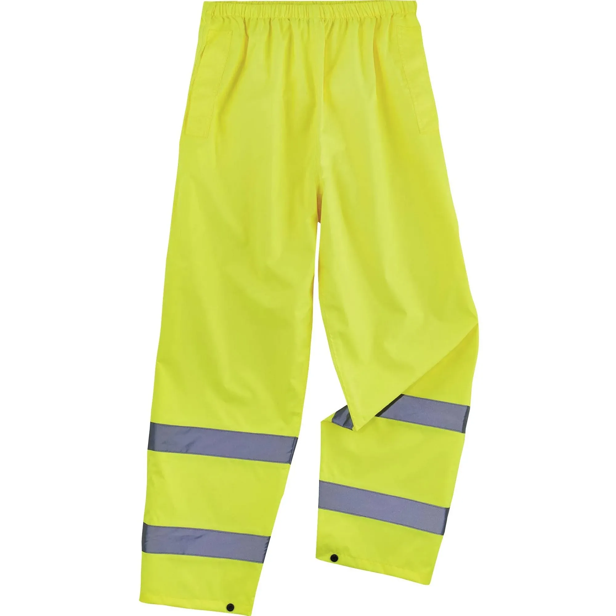 ergodyne GloWear 8916 Class E Lightweight Hi-Vis Rain Pants, 3X-Large, Lime