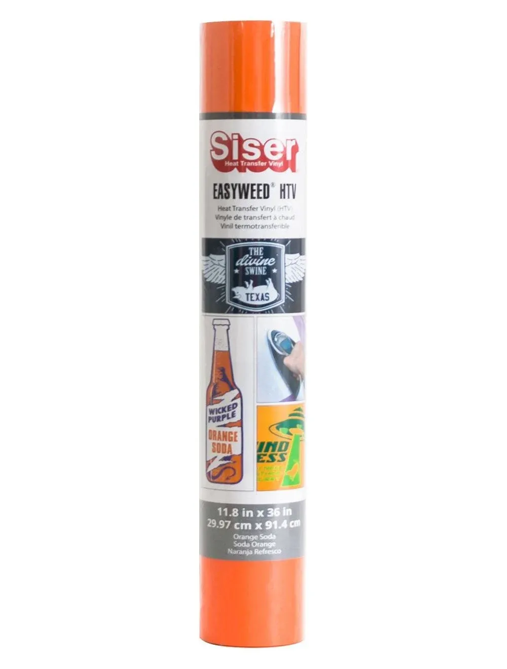 Siser EasyWeed HTV Vinyl 11.8"X36" Roll-Orange Soda