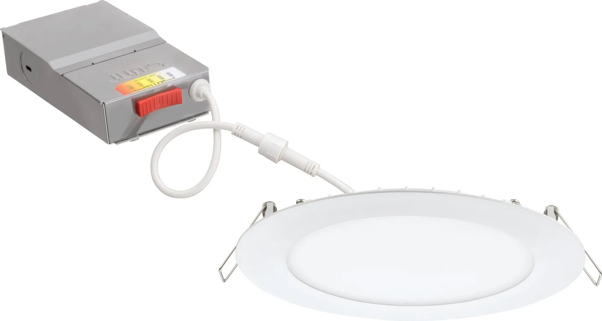 Juno WF6 SWW5 6" Wafer LED Canless Switchable Downlight Matte White