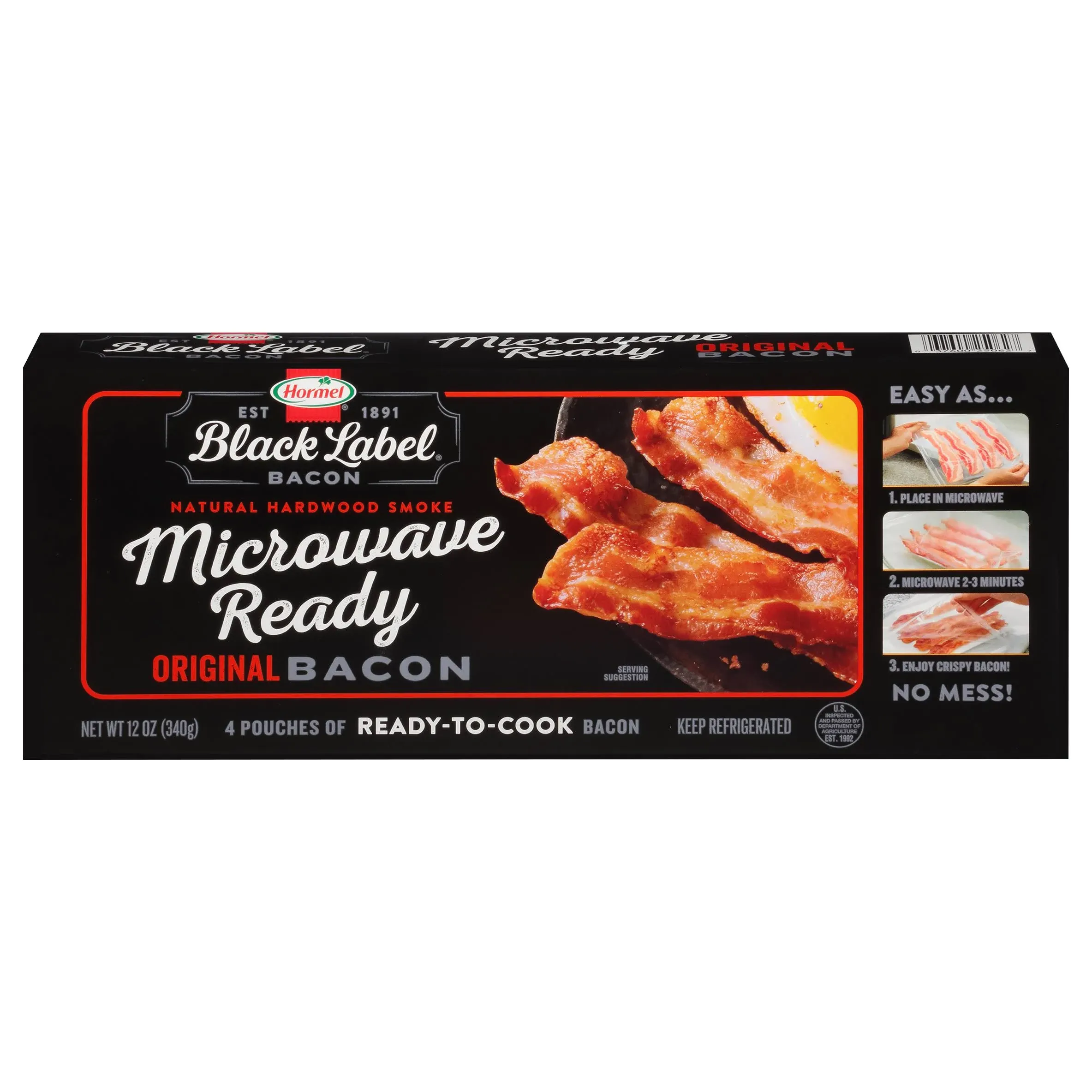 Hormel Black Label Microwave Ready Bacon Original