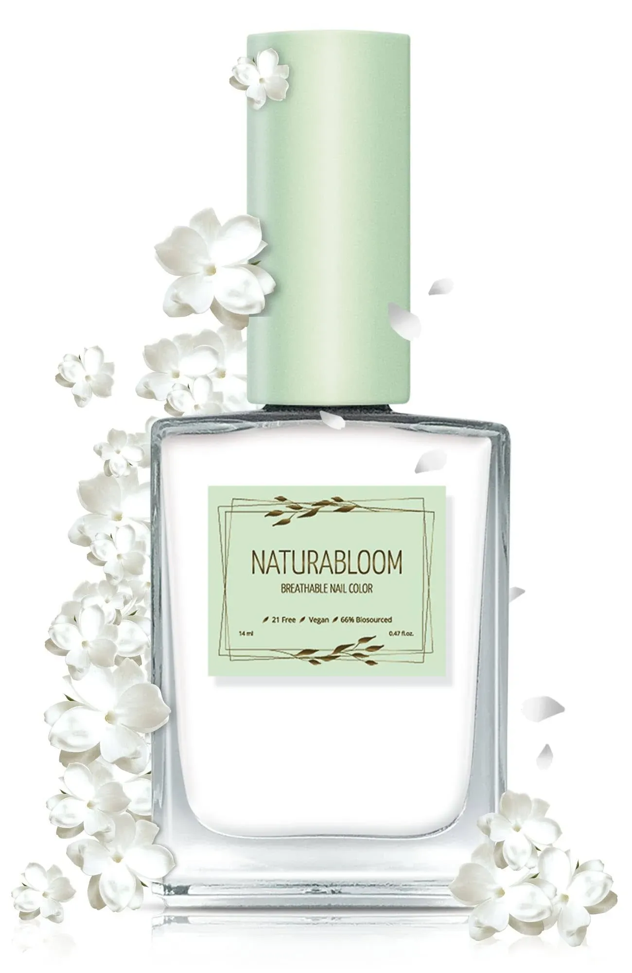 Naturabloom Breathable Nail Polish (Soft Cotton), White