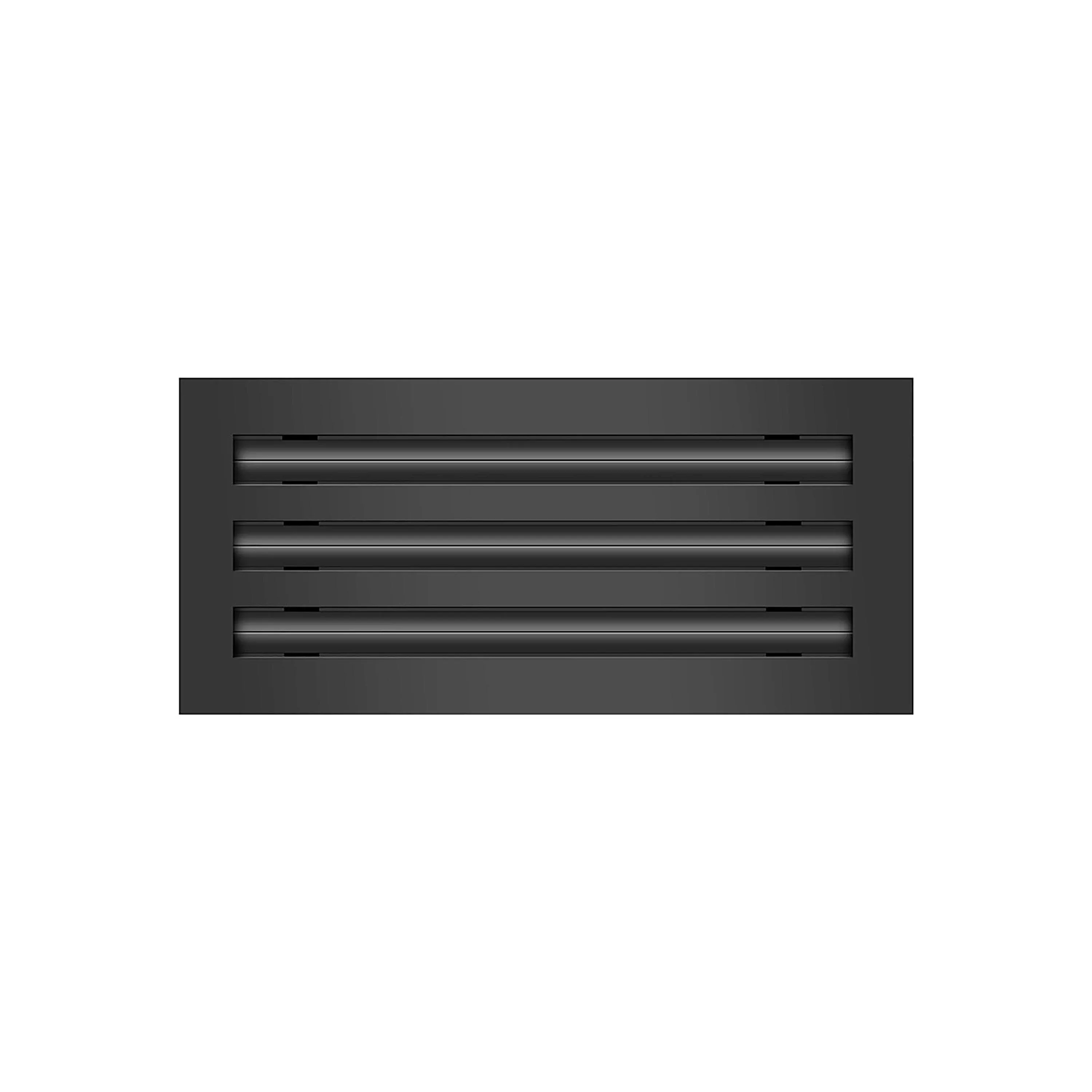 BUILDMART - 12" Linear Slot Diffuser - 3 Slot - Triple Slot - Black Decorative Air Vent - Modern AC Vent Cover for Ceiling, Walls & Floors - Texas Buildmart