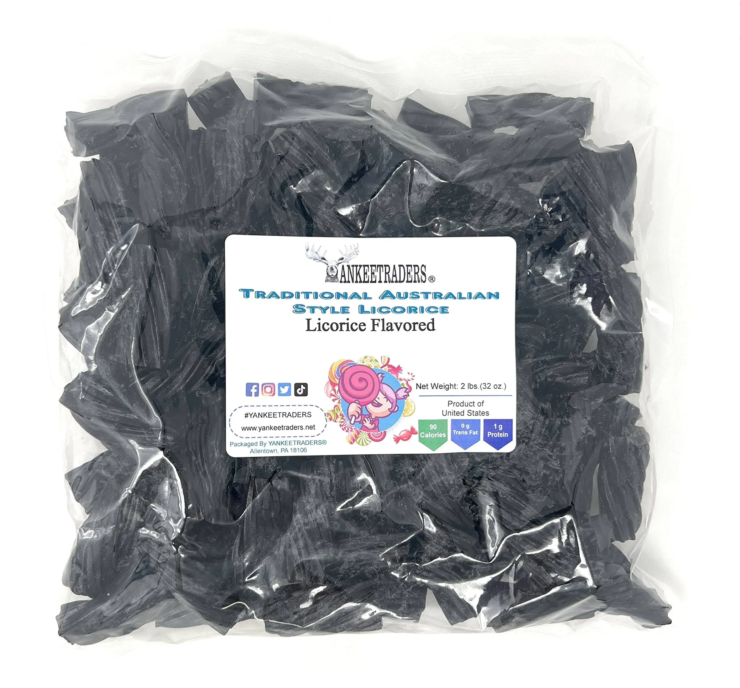 Australian Black Licorice(2 lbs. or 4 lbs.) ~ YANKEETRADERS® ~ FREE SHIPPING