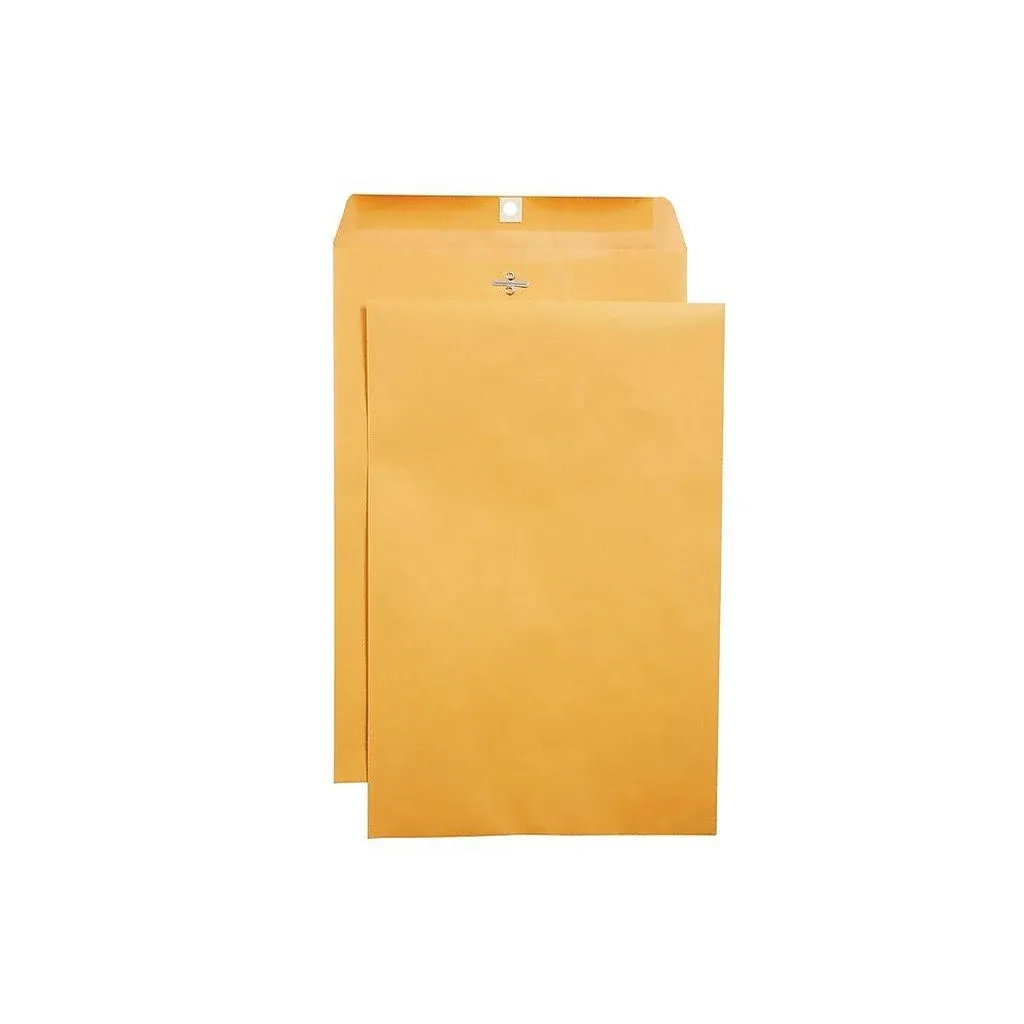 Staples Clasp Envelopes 12&#034; x 15-1/2&#034; Brown Kraft 100/Box (472902/19273)