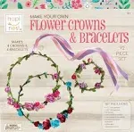 Hapinest Make Your Own Flower Crowns and Bracelets Craft Kit for Girls Gifts