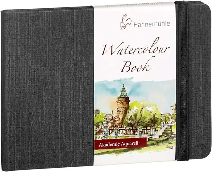 Hahnemuehle Watercolour book 200g/m², watercolor notebook, A4, landscape, 30 fls