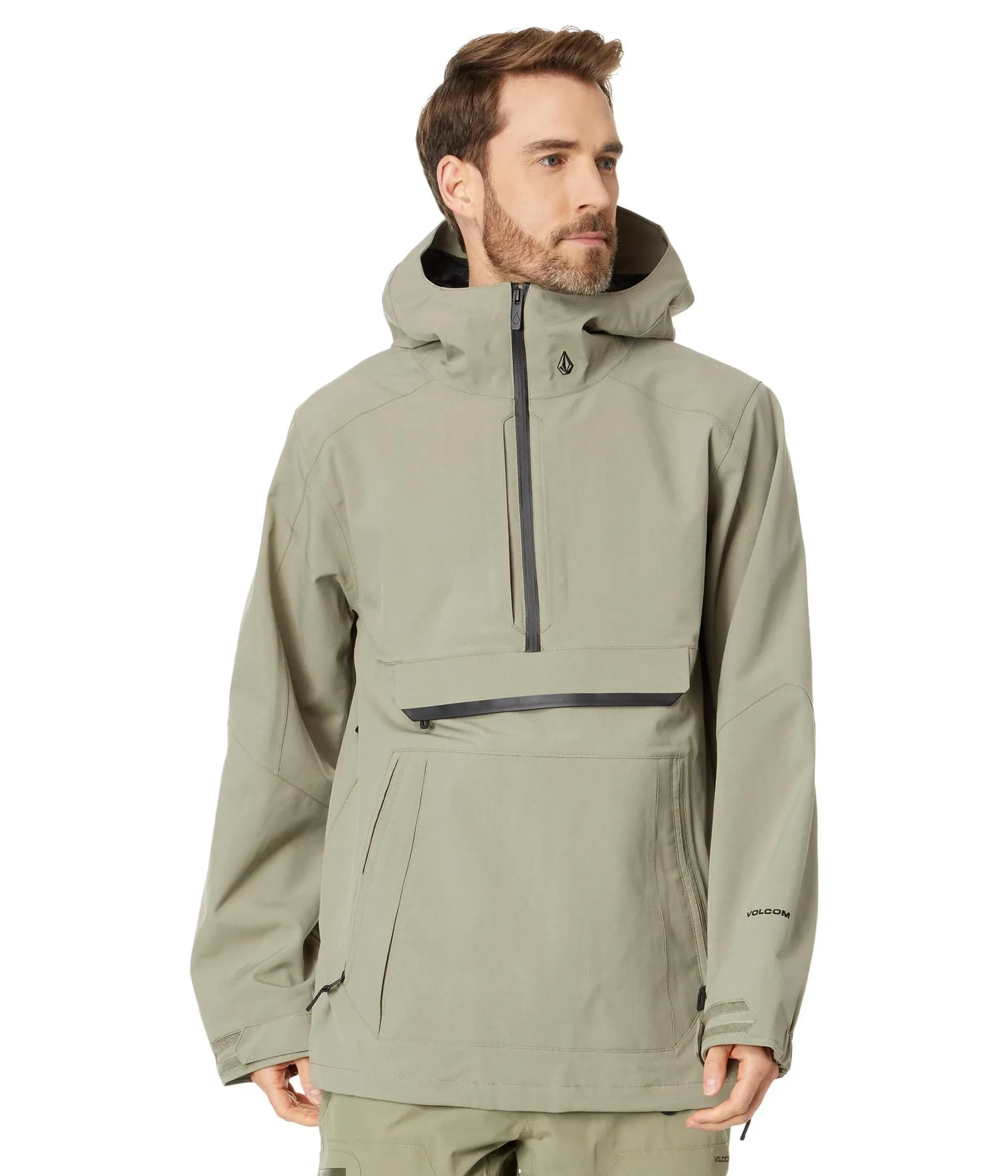 Volcom Men's Brighton Pullover Jacket - Light Military