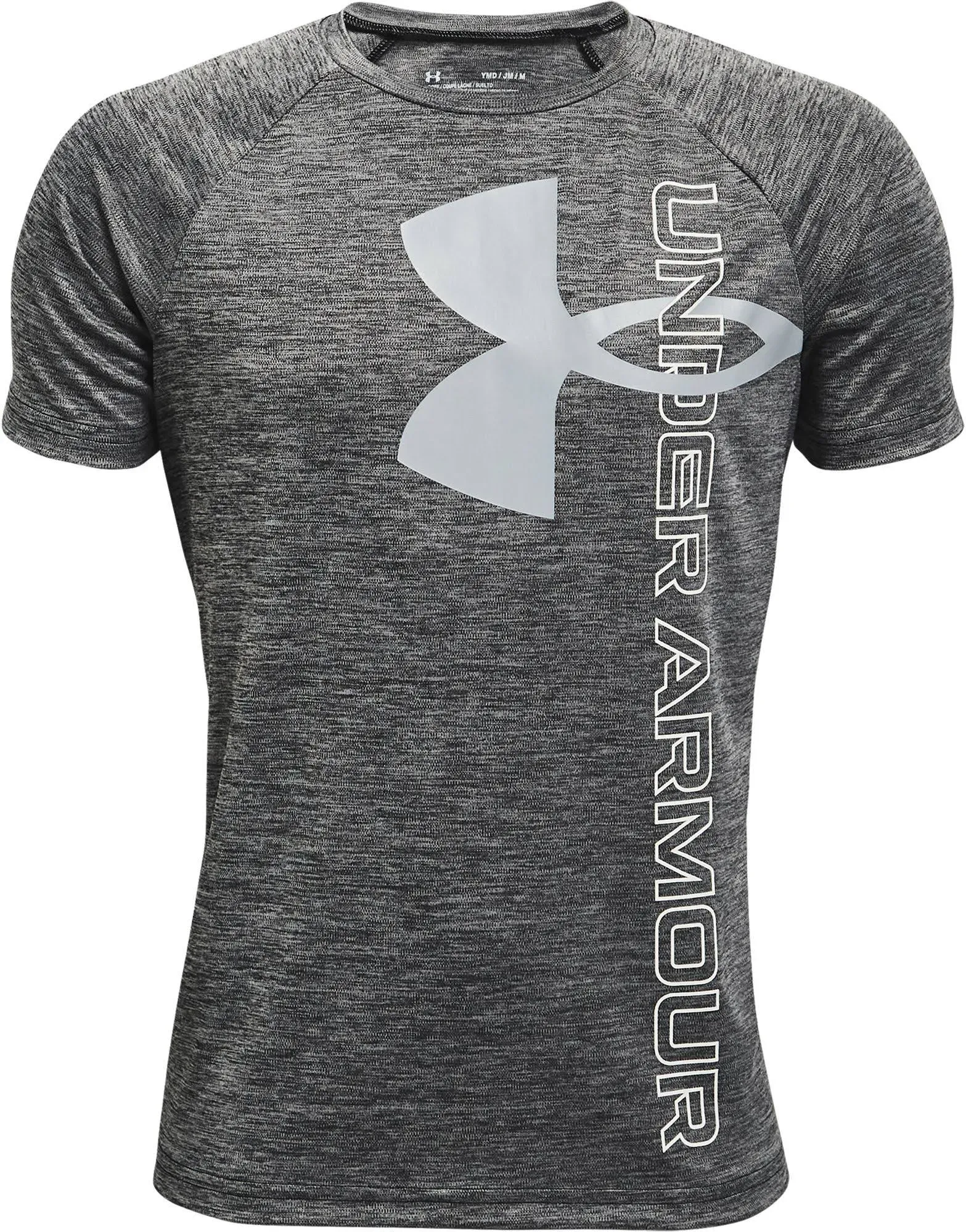 Under Armour Boys' Tech Split Logo Hybrid Short-Sleeve T-Shirt