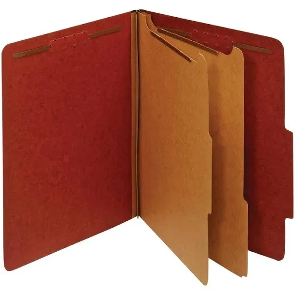 Office Depot Pressboard Classification Folders with Fasteners