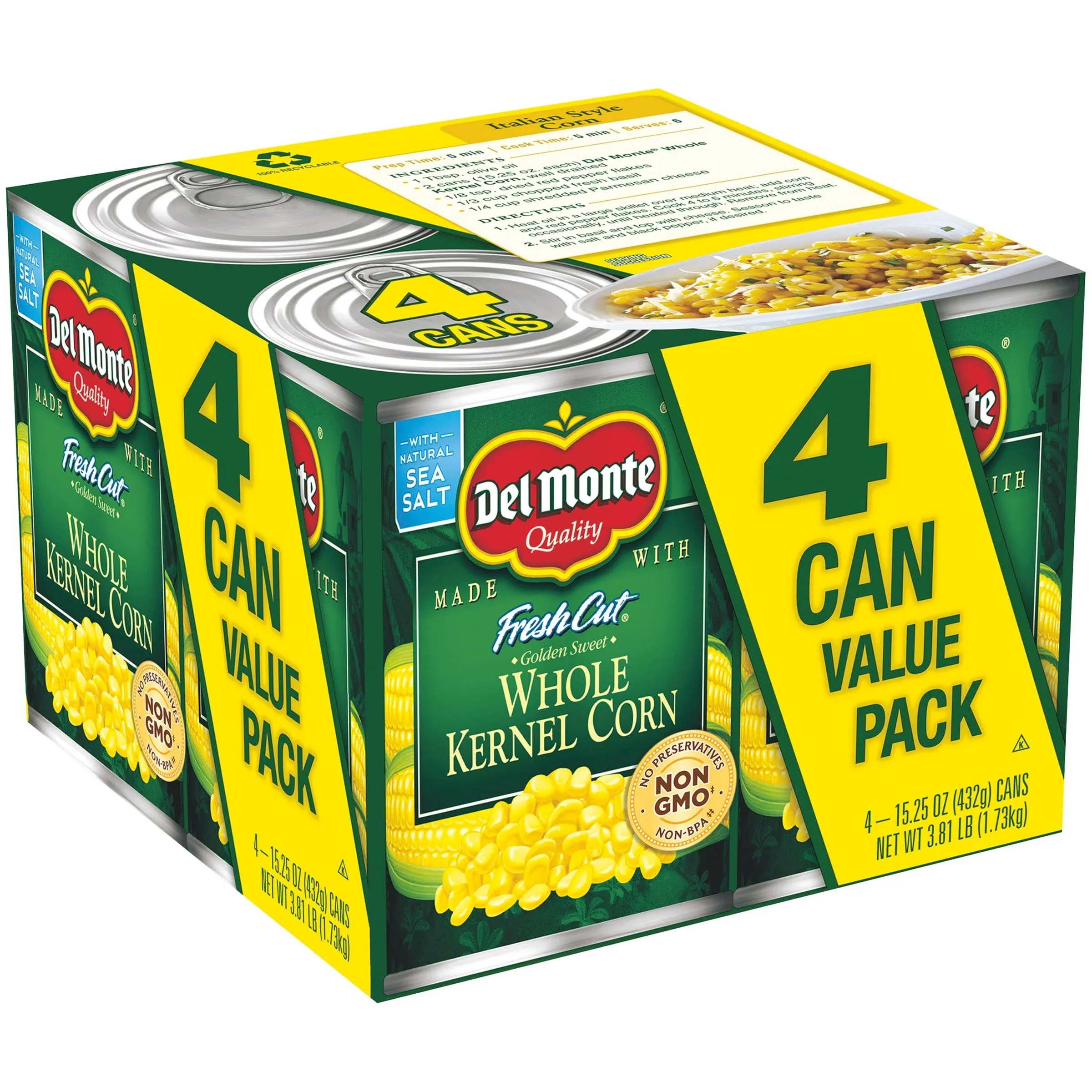 Del Monte Golden Sweet Whole Kernel Corn