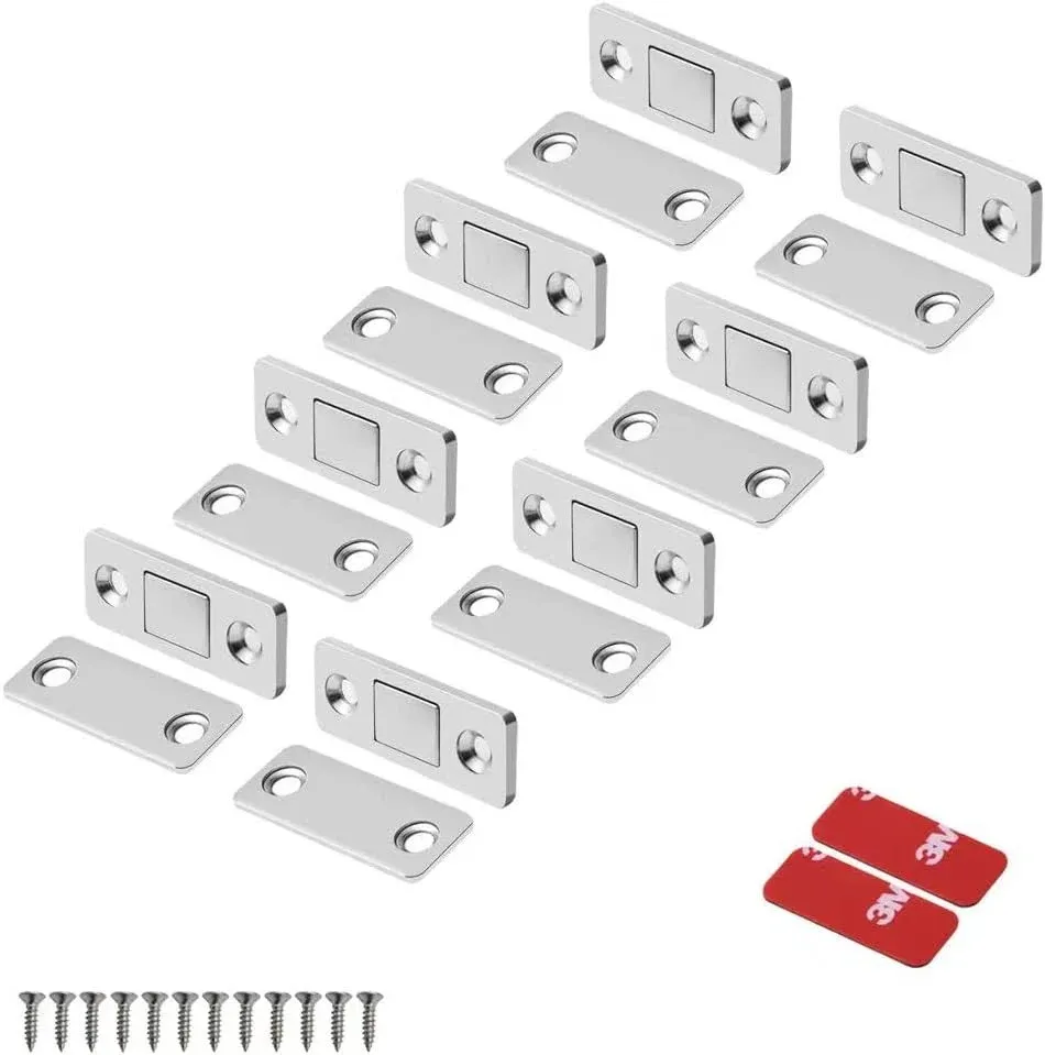 Magnetic Door Catch Ultra Thin Cabinet Magnets Stainless Steel Drawer Magnet 