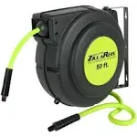 Flexzilla Enclosed Plastic Retractable Air Hose Reel, 3/8" x 50'