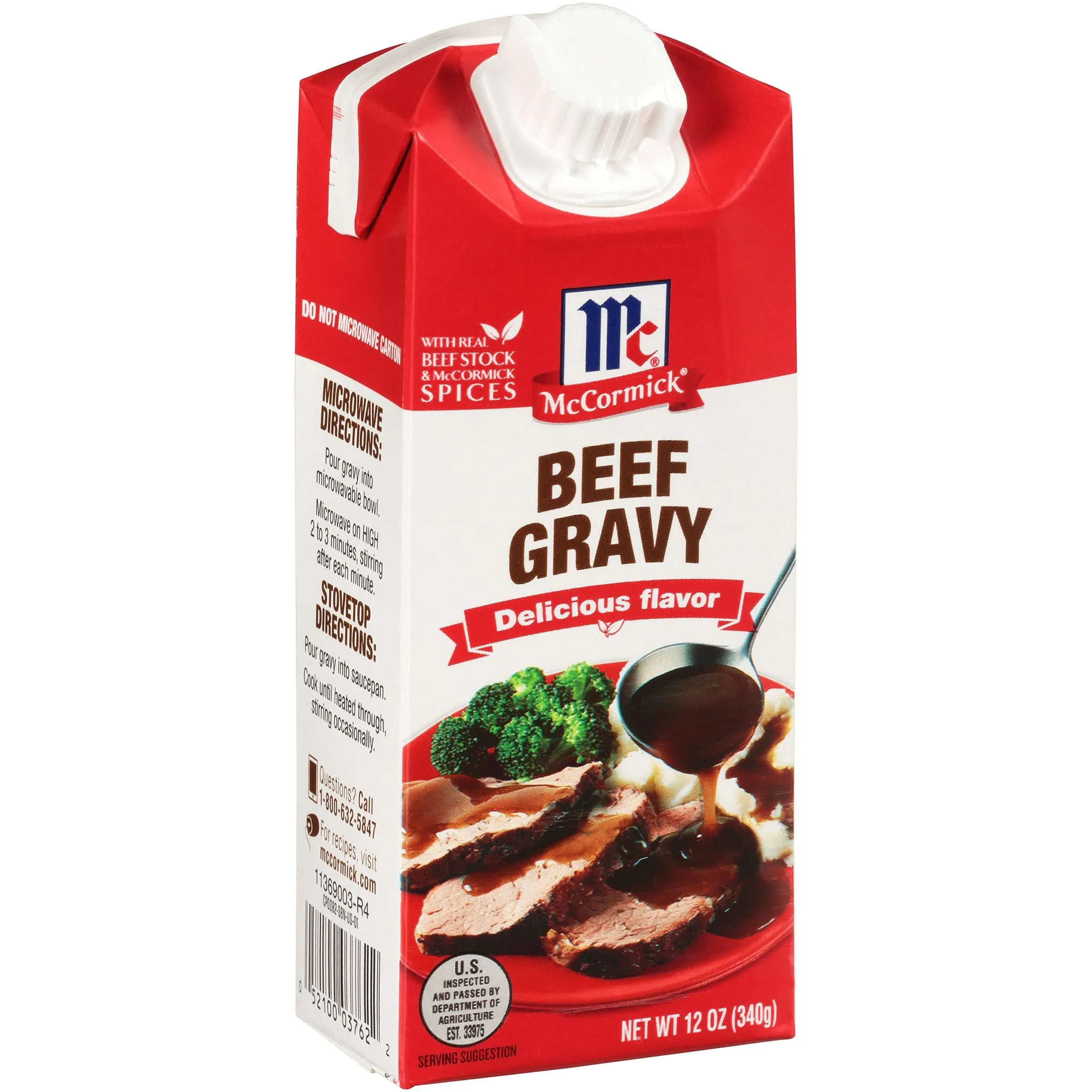 McCormick Simply Better Beef Gravy, 12 oz (Pack of 8)