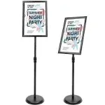 Adjustable Pedestal Poster Sign Stand,8.5 X 11 Advertising Business Menu Sign Ho