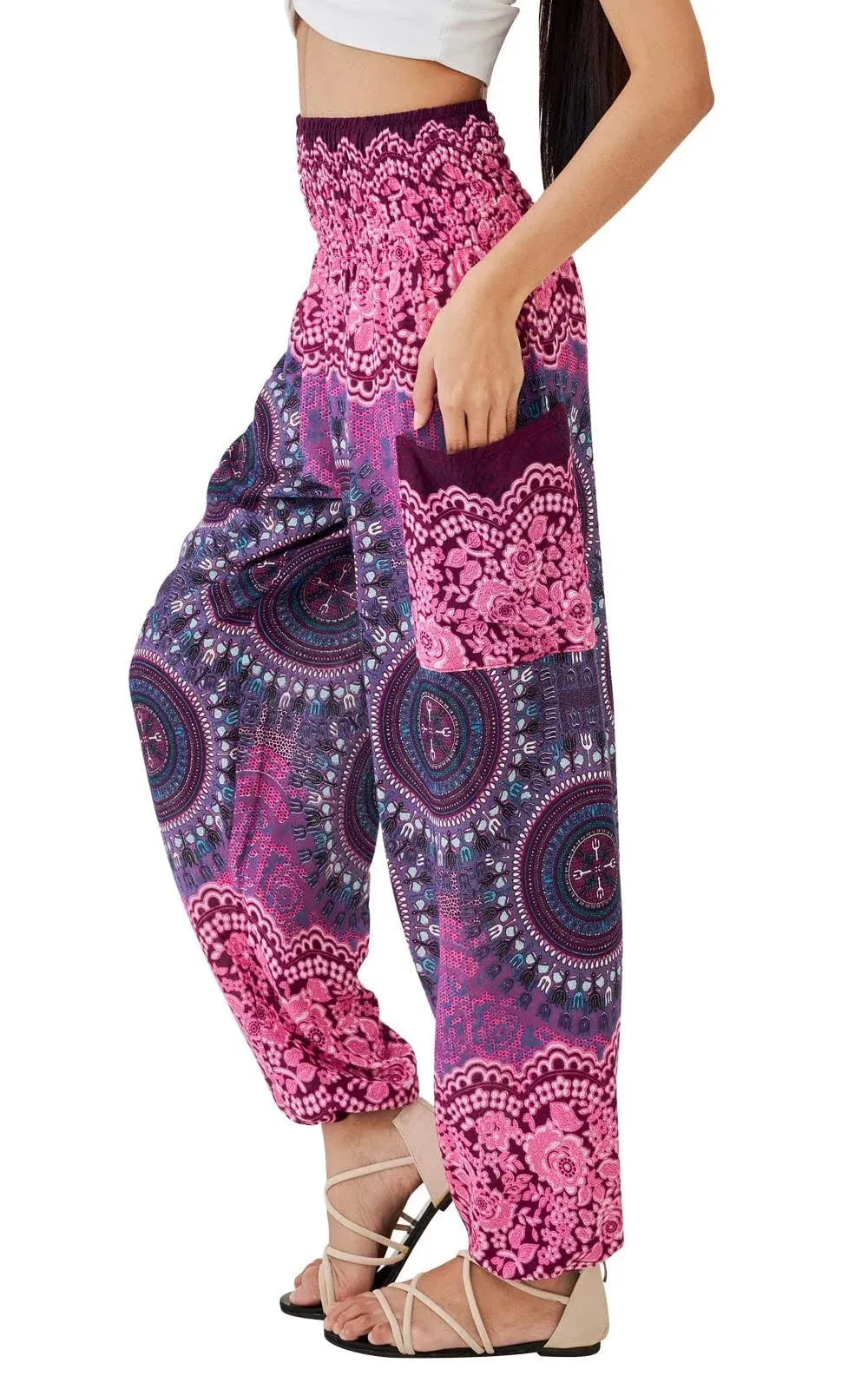 Joob Joob Boho Pants for Women - Hippie Harem Pants Women - Womens Yoga Pants ...