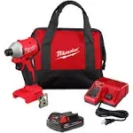 Milwaukee Compact Brushless 1/4" Hex Impact Driver Kit