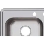 Elkay Dayton GE233214 Stainless Steel 33" x 21-1/4" Double Bowl Drop-in Sink