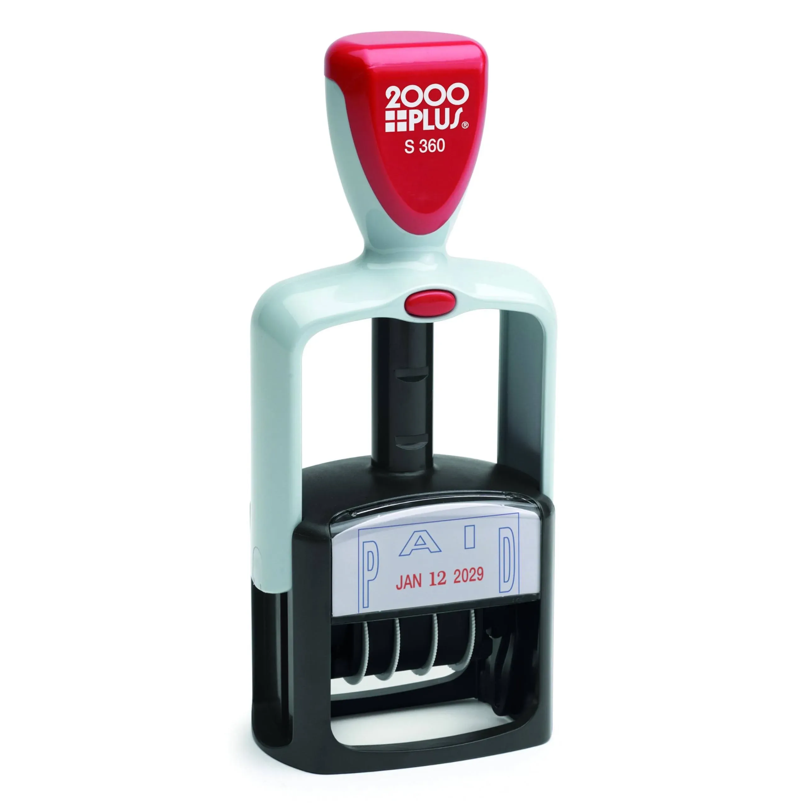 COSCO 011033 2000 PLUS Two-Color Word Dater, "Paid," Self-Inking