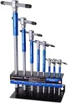 Powerbuilt Metric T-handle Hex/allen Key Wrench Set With Storage Rack (8 Piece Set) - 941645